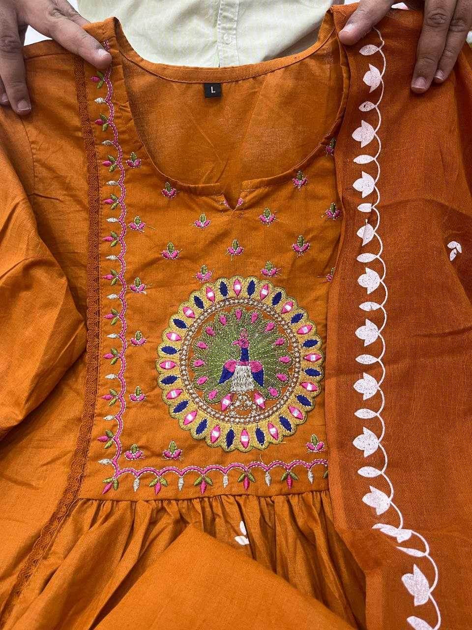 Cotton Casual Embroidered Kurti - MYLUXURY LANE ENTERPRISE